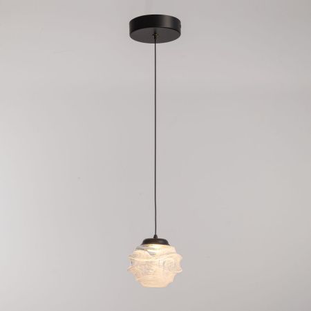 Светильник подвесной Delight Collection MD25030003-1A matt black/clear