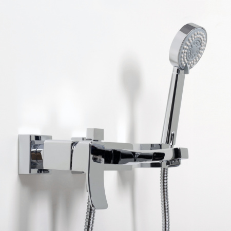 Смеситель для ванны и душа WasserKRAFT Aller 1060 1061 настенный хром