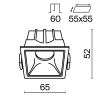 Светильник встраиваемый Maytoni Technical Alfa LED (Альфа) DL043-01-10W3K-SQ-WB