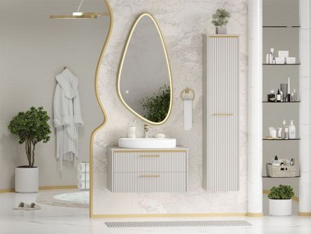 Шкаф-пенал Brevita Elche ELC-05035-010R 40х170 подвесной цвет белый