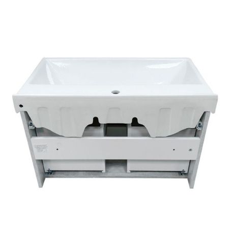 Тумба с раковиной Comforty Никосия 00004138839CF 80х50 подвесная цвет серый