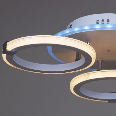 Люстра потолочная Reluce 06319-3.3-03 WH+CR (RGB)