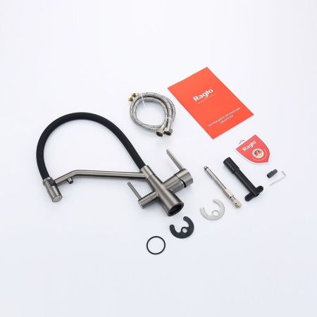 Смеситель для кухни Raglo R80 R80.62.09 на мойку графит