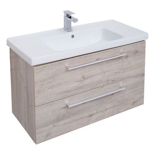 Тумба под раковину Dreja Gio 77.0104D 75х55х46 подвесная цвет дуб кантри - фото 4