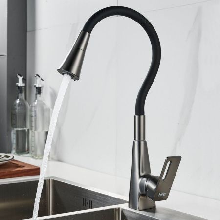 Смеситель для кухни Raffine F313T-3 на мойку оружейная сталь