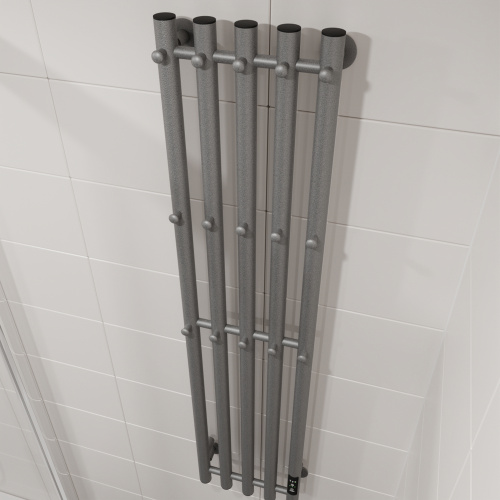 Полотенцесушитель Altasan АргоЛюкс АргоЛюкс12027Г подвесной 27х120 электрический графит - фото 3