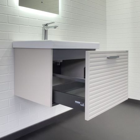 Тумба с раковиной Comforty Касабланка 00-00020108CF 60х50 подвесная цвет серый