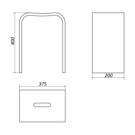 Табурет для душа Altasan DUE SDPDUE3840white