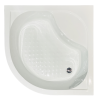 Душевой уголок Royal Bath BK RB100BK-T 100х100 стекло прозрачное профиль белый с поддоном