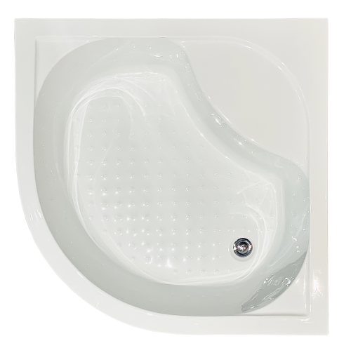 Душевой уголок Royal Bath BK RB100BK-C 100х100 стекло матовое профиль белый - фото 5