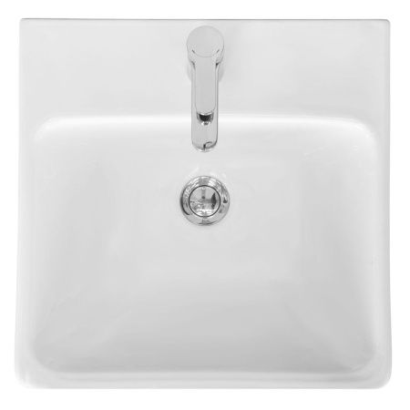 Раковина из сантехнического фарфора Santek Адриана WH501630 50х50 накладная цвет белый