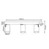 Спот Crystal Lux CLT 017 CLT 017CW3 L450 WH