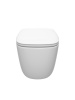 Унитаз подвесной Cezares COMFORT CZR-380-TH-TOR/SC белый с сиденьем микролифт безободковый смыв торнадо