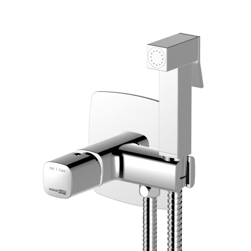 Гигиенический душ со смесителем WasserKRAFT Naab 8600 8638 хром - фото 2