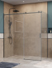 Душевой уголок BelBagno SOFT CLOSE-2 SOFT_CLOSE-2-AH-1-180/100-C-GM 180х100 стекло прозрачное профиль оружейная сталь без поддона