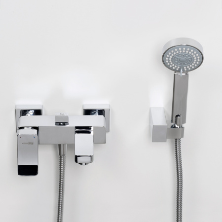 Смеситель для ванны и душа WasserKRAFT Aller 1060 1061 настенный хром