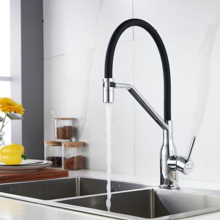 Смеситель для кухни Shevanik S343-3 на мойку хром