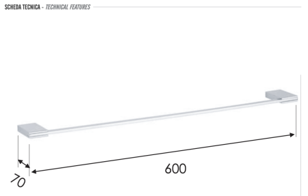 Полотенцедержатель Remer Flat FT30CR