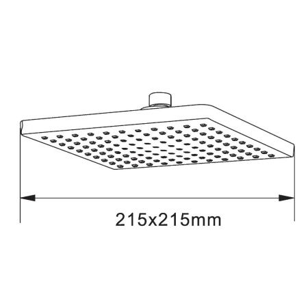 Верхний душ Agger Fresh ATS04 20х20 хром