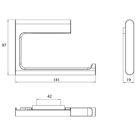 Бумагодержатель Emco Flow 2700 001 00