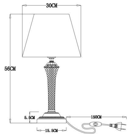 Настольная лампа Arte Lamp GRACIE (ГРАЦИЕ) A7301LT-1PB