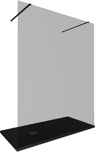 Душевая перегородка Allen Brau Infinity 3.21058.BBA.T 160х200 стекло тонированное профиль черный