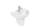 Раковина из сантехнического фарфора Creavit Oval TP155-00CB00E-0000 50х40 подвесная цвет белый 1 отверстие под смеситель