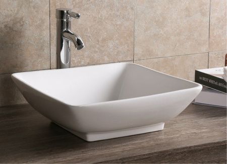 Раковина из сантехнического фарфора Cerutti SPA CR7034D 40х40 накладная цвет белый без отверстий под смеситель