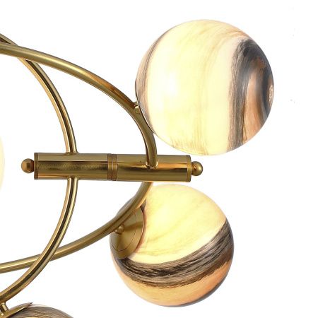 Люстра на штанге Delight Collection Planet (Планет) KG1122P-7B brass