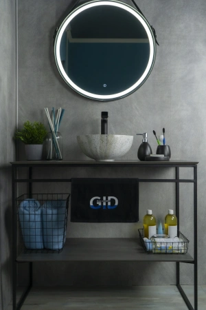 Раковина керамическая Gid Esfera 54435 30х30 накладная цвет многоцветный без отверстий под смеситель