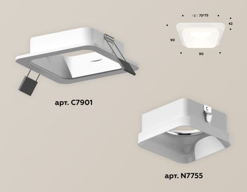 Светильник встраиваемый Ambrella Light Techno (Тецхно) XC7901013 - фото 2