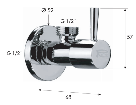 Запорный вентиль Remer 128L1212