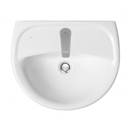 Раковина из сантехнического фарфора Jika Lyra 8142700001049 50х40 подвесная цвет белый 1 отверстие под смеситель