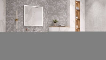 Тумба под раковину Velvex GESSO tpGES.70.2Y-25.21 70х40 подвесная цвет коричневый/белый