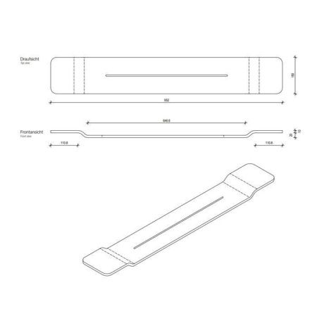 Полка в ванную комнату Decor Walther Stone 973150