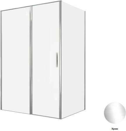 Душевой уголок Allen Brau Priority 3.31034.00 + 3.31046.00 140х100 стекло прозрачное профиль хром без поддона