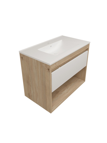 Фасад для тумбы под раковину Teymi Vitra T60414 77х2х23 цвет белый - фото 2