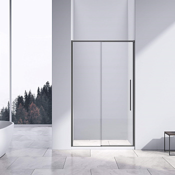 Душевая дверь Vincea Slim-N VDS-4SN140CLGM 140х195 стекло прозрачное профиль вороненая сталь