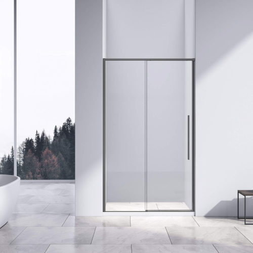 Душевая дверь Vincea Slim-N VDS-4SN120CLGM 120х195 стекло прозрачное профиль вороненая сталь
