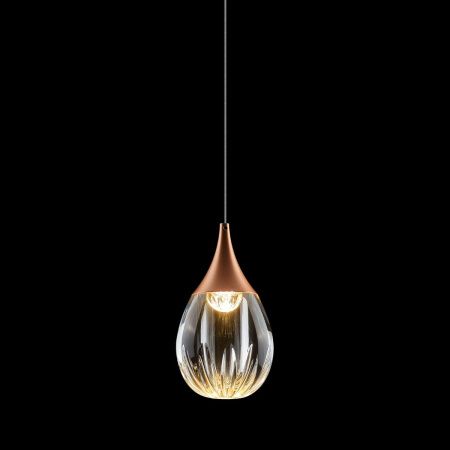 Светильник подвесной Delight Collection Stilla (Стилла) MD24001004-1A copper/clear