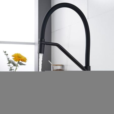 Смеситель для кухни Shevanik S343H-3 на мойку черный