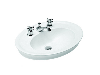 Раковина из санфаянса Hatria DOLCEVITA Y0PL01 65х48 накладная цвет белый