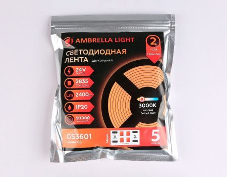 Светодиодная лента Ambrella Light LED Strip 24V (ЛЕД Стрип 24В) GS3601