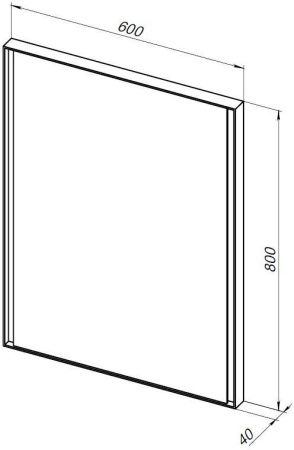 Зеркало с подсветкой Allen Brau Infinity 1.21018.WT 60х80 подвесное