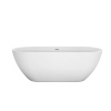 Ванна акриловая BelBagno UNO BB701-1650-750-K 165х75 отдельностоящая овальная с ножками