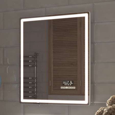 Зеркало с подсветкой Vigo Geometry Media Voice 44 60х70