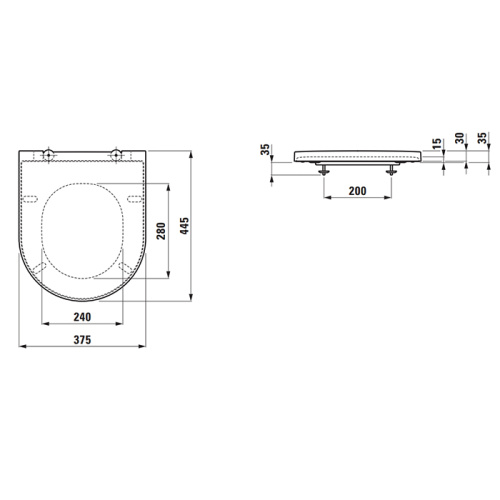 Крышка сиденье для унитаза Laufen Kartell 8.9133.3.020.000.1 - фото 2