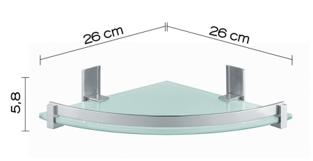 Полка в ванную комнату Gedy CD80(38)