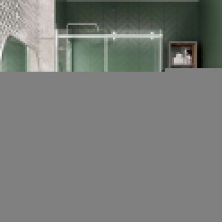 Душевой уголок Wasserkraft 56R17 100х80 стекло прозрачное профиль хром без поддона