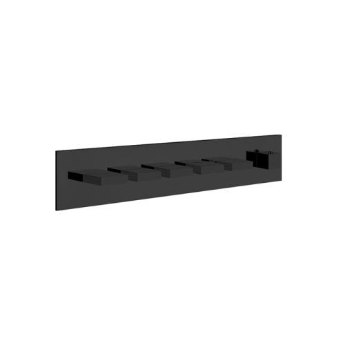 Смеситель для душа Gessi Rettangolo 43030#299 встраиваемый в стену черный с термостатом (внешняя часть) - фото 2